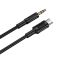 Аудіокабель BOROFONE BL25B Nice digital audio conversion cable Type-C Black (6941991124778)