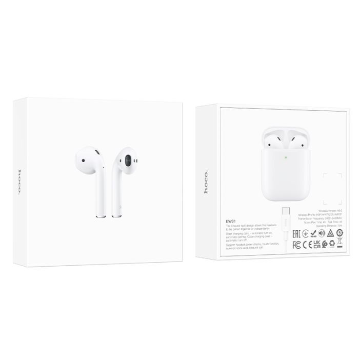 Бездротові навушники TWS HOCO EW91 White (6942007673655)