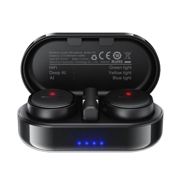 Бездротова мікрофонна система ACEFAST R3 dual-mic (Type-C) Black (6974316285847)