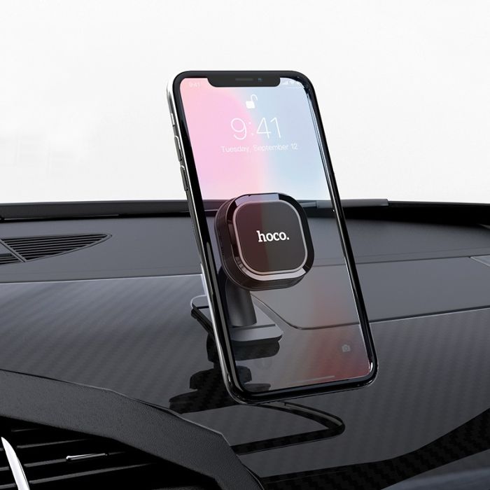 Автотримач для телефона HOCO CA53 Intelligent dashboard in-car holder Black+Gray (6931474707536)