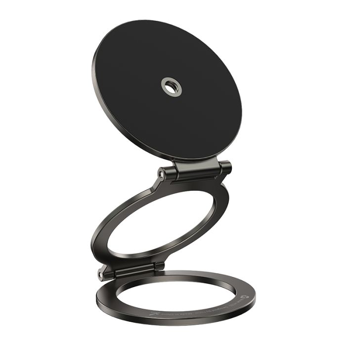 Автотримач для телефона HOCO H102 Whale magnetic ring holder(multi-scene) Metal Grey (6942007674478)