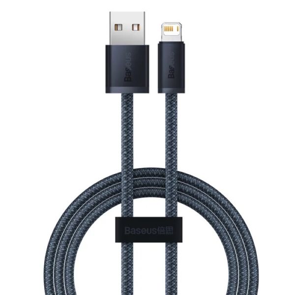 Кабель Baseus Dynamic Series Fast Charging Data Cable USB to iP 2.4A 1m Slate Gray (CALD000416)
