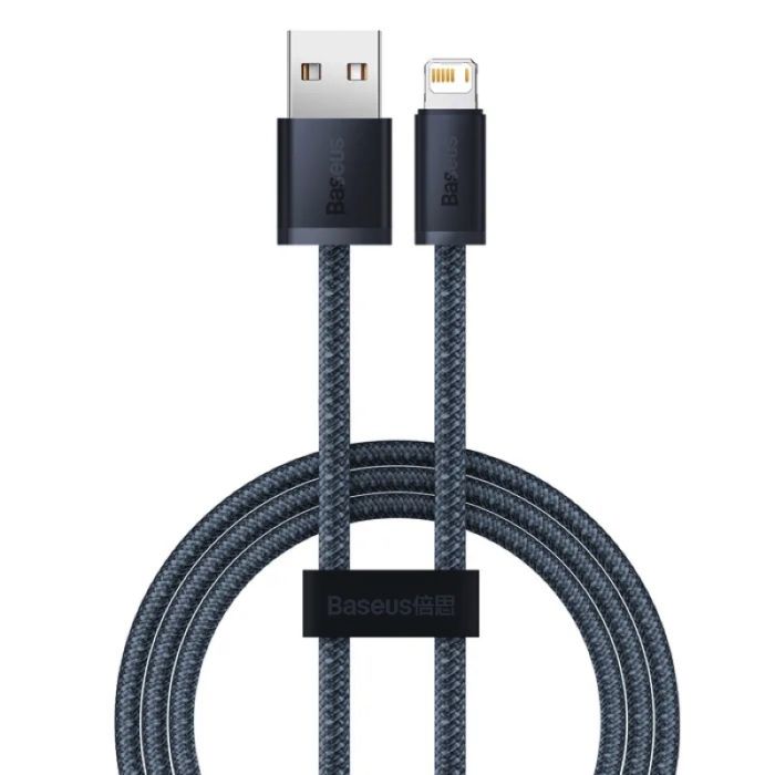 Кабель Baseus Dynamic Series Fast Charging Data Cable USB to iP 2.4A 1m Slate Gray (CALD000416)