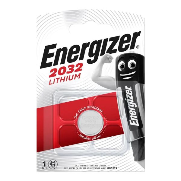 Батарейка Energizer 2032 Lithium (1шт) (7638900083040)