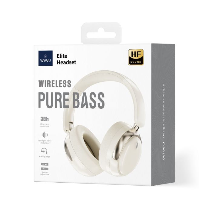 Бездротові накладні навушники WIWU Elite Wireless Headset (with ANC) TD-10 Black (6977703650525)