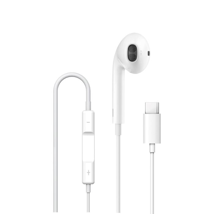 Навушники дротові WIWU EB307 Solobuds Wired Earbuds (Type-C) White (6977703654745)