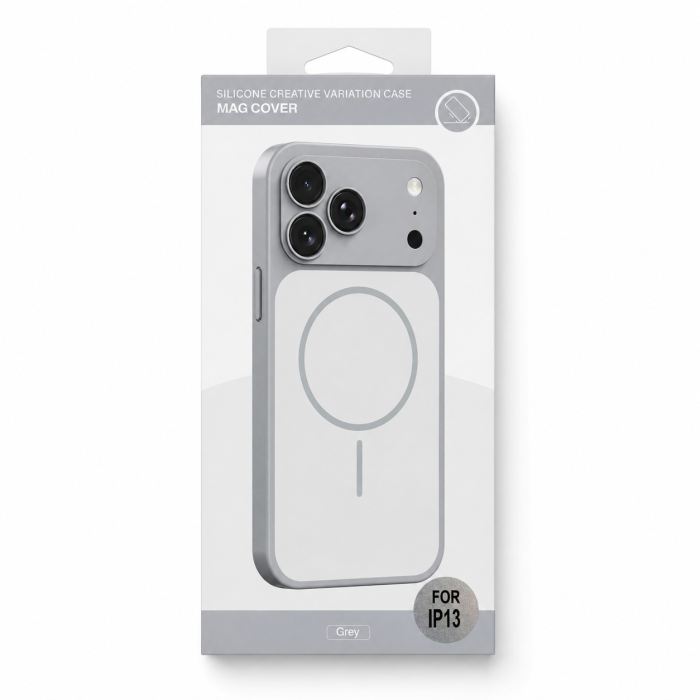 Чохол для смартфона Silicone Creative Variation Case MAG COVER Apple iPhone 13 5,Lavender Grey (MagCOViP13-5)