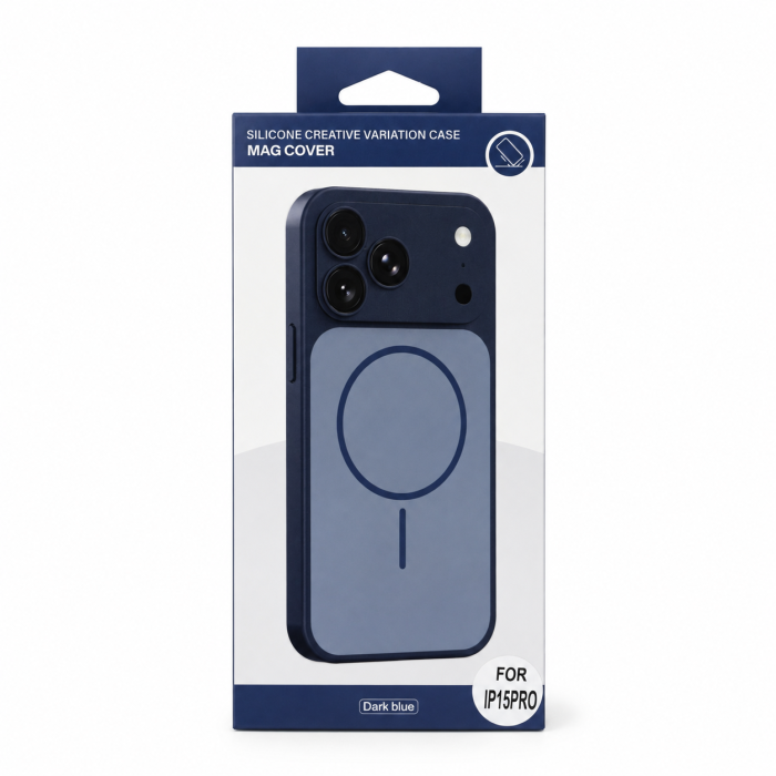 Чохол для смартфона Silicone Creative Variation Case MAG COVER Apple iPhone 15 Pro 2,Dark Blue (MagCOViP15P-2)