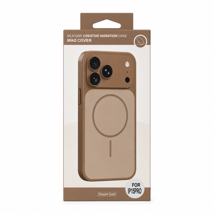 Чохол для смартфона Silicone Creative Variation Case MAG COVER Apple iPhone 15 Pro 3,Gold of the desert (MagCOViP15P-3)