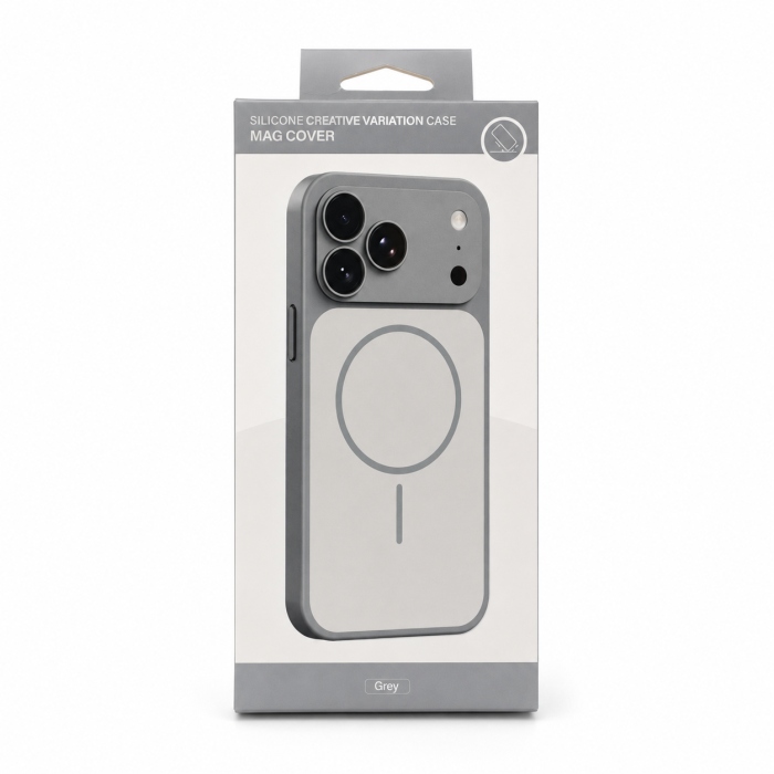 Чохол для смартфона Silicone Creative Variation Case MAG COVER Apple iPhone 15 Pro Max 5,Lavender Grey (MagCOViP15PM-5)