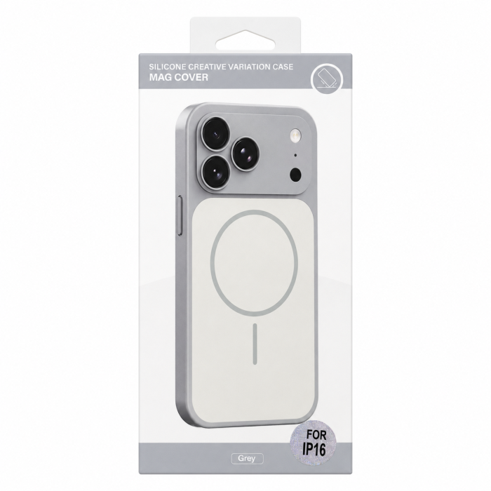 Чохол для смартфона Silicone Creative Variation Case MAG COVER Apple iPhone 16 5,Lavender Grey (MagCOViP16-5)
