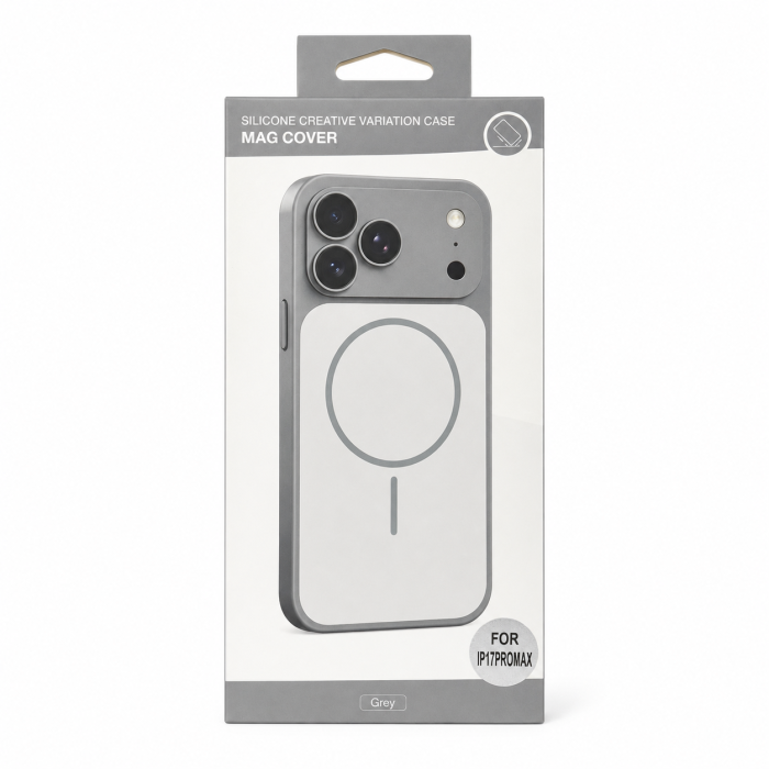Чохол для смартфона Silicone Creative Variation Case MAG COVER Apple iPhone 17 Pro Max 5,Lavender Grey (MagCOViP17PM-5)