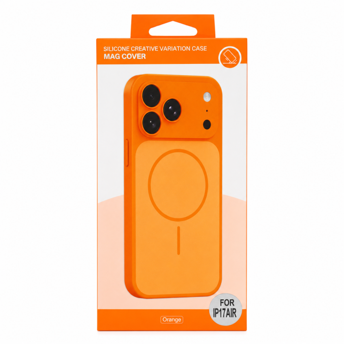 Чохол для смартфона Silicone Creative Variation Case MAG COVER Apple iPhone 17 Air 4,Orange (MagCOViP17A-4)
