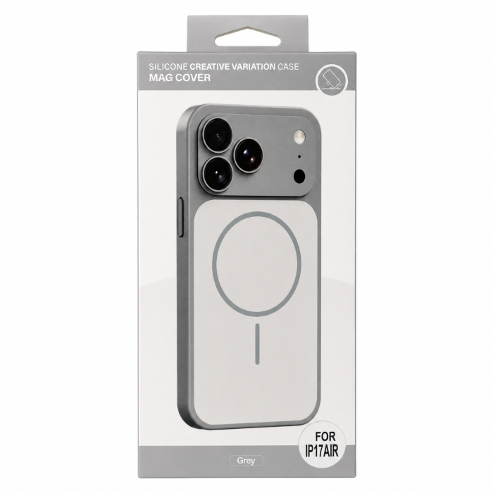Чохол для смартфона Silicone Creative Variation Case MAG COVER Apple iPhone 17 Air 5,Lavender Grey (MagCOViP17A-5)