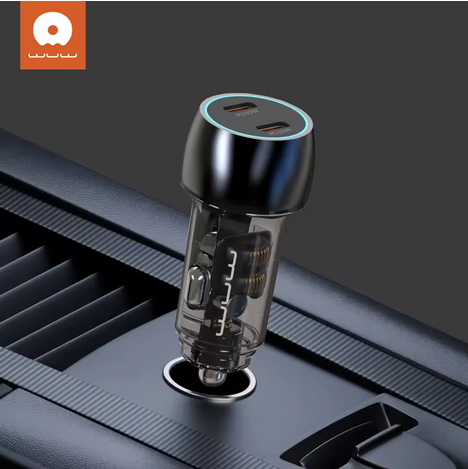 Автомобільний зарядний пристрій WUW-C283 PD30W+ PD30W black (6978749570372)