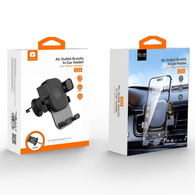Автотримач для телефона WUW-Z33 black (6972573337347)