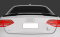 Спойлер на Audi A4 B8 стиль M4 черный глянцевый ABS-пластик (2008-2012)