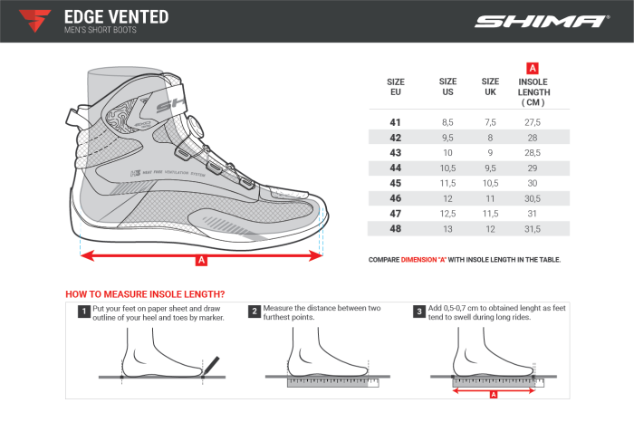 Моточеревики Shima Edge Vent Red 41