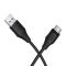 Кабель HOCO X124 Bien silicone charging data cable Type-C Black (6942007664424)