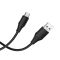 Кабель HOCO X124 Bien silicone charging data cable Type-C Black (6942007664424)