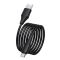 Кабель HOCO X124 Bien silicone charging data cable Type-C Black (6942007664424)
