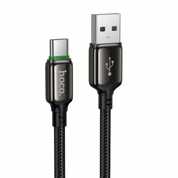 Кабель HOCO X127 Exceed charging data cable Type-C Black (6942007675604)
