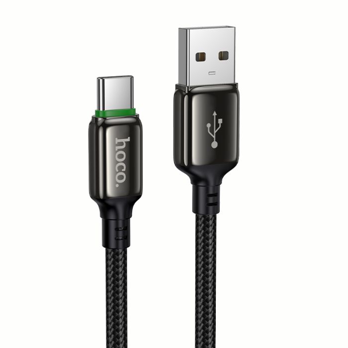 Кабель HOCO X127 Exceed charging data cable Type-C Black (6942007675604)