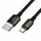 Кабель HOCO X127 Exceed charging data cable Type-C Black (6942007675604)