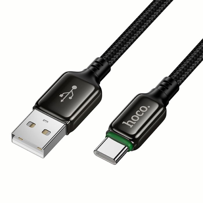 Кабель HOCO X127 Exceed charging data cable Type-C Black (6942007675604)