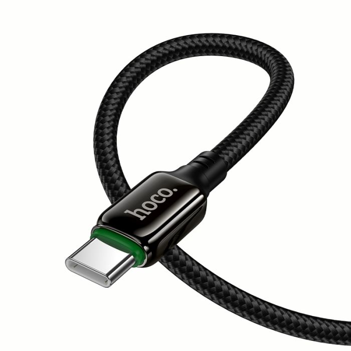 Кабель HOCO X127 Exceed charging data cable Type-C Black (6942007675604)