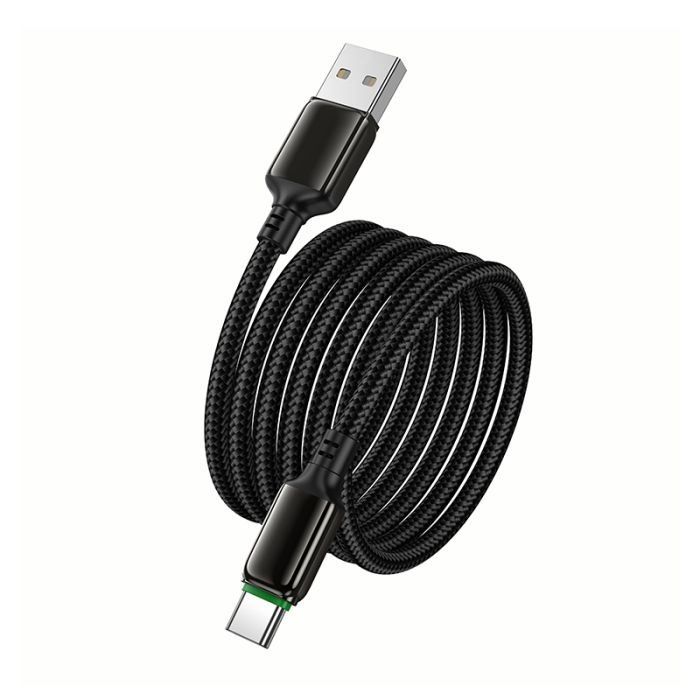 Кабель HOCO X127 Exceed charging data cable Type-C Black (6942007675604)
