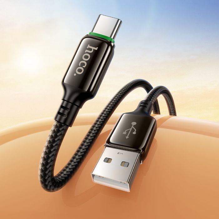 Кабель HOCO X127 Exceed charging data cable Type-C Black (6942007675604)