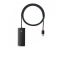USB-хаб Baseus Lite Series 4-Port USB-A HUB Adapter (USB-A to USB 3.0*4 ) 1m Black (WKQX030101)