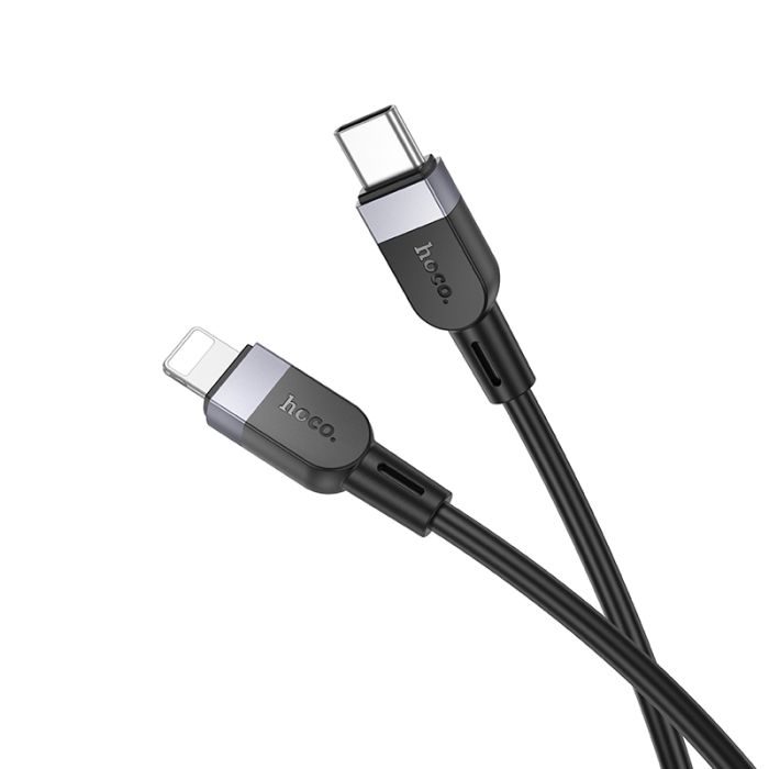 Кабель HOCO X109 Energy PD silicone charging data cable iP(L=1M) Black (6942007636186)