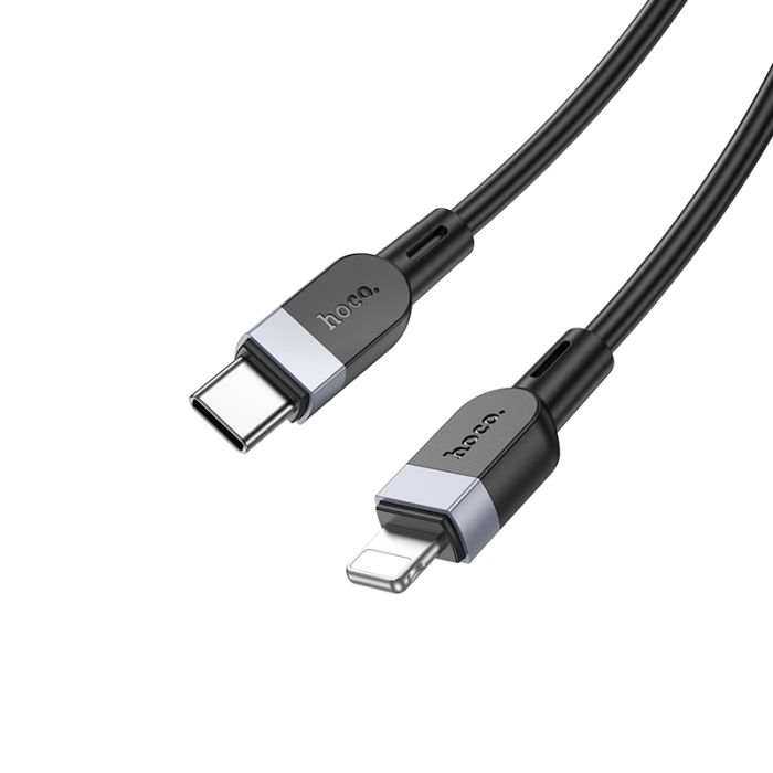 Кабель HOCO X109 Energy PD silicone charging data cable iP(L=1M) Black (6942007636186)