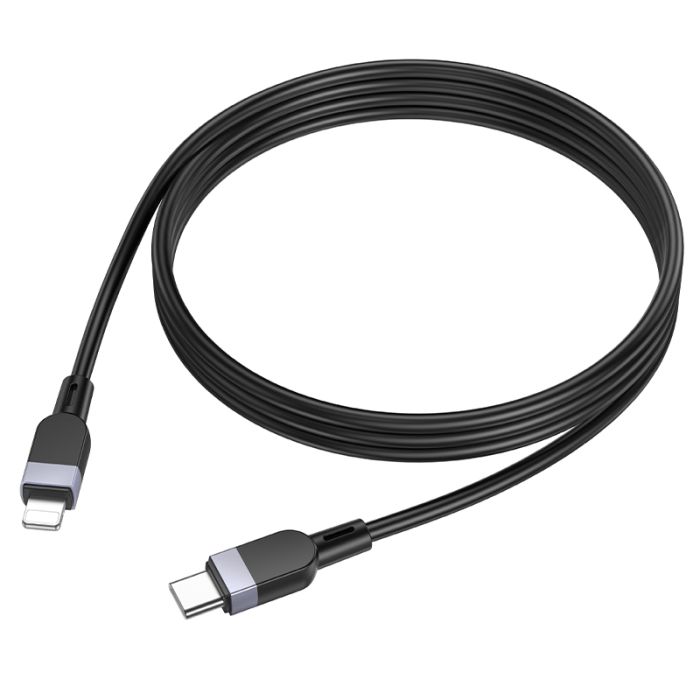 Кабель HOCO X109 Energy PD silicone charging data cable iP(L=1M) Black (6942007636186)