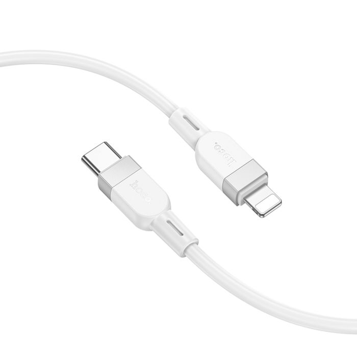 Кабель HOCO X109 Energy PD silicone charging data cable iP(L=1M) White (6942007636193)
