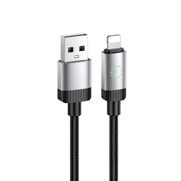 Кабель HOCO X117 Star charging data cable iP Black (6942007652544)