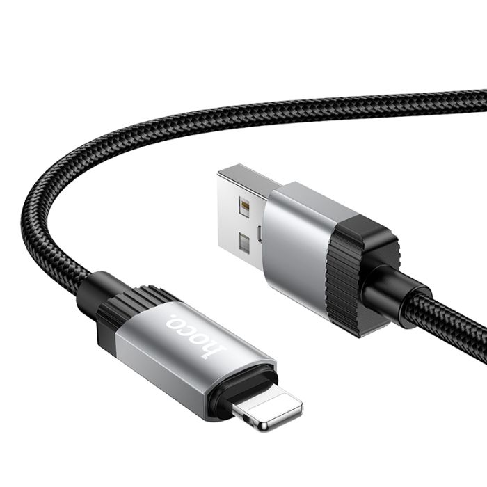 Кабель HOCO X117 Star charging data cable iP Black (6942007652544)