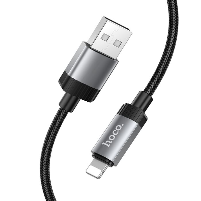 Кабель HOCO X117 Star charging data cable iP Black (6942007652544)