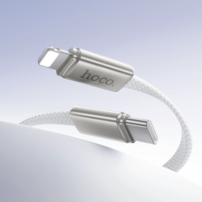 Кабель HOCO X125 Exceso PD30W charging data cable iP White (6942007671675)