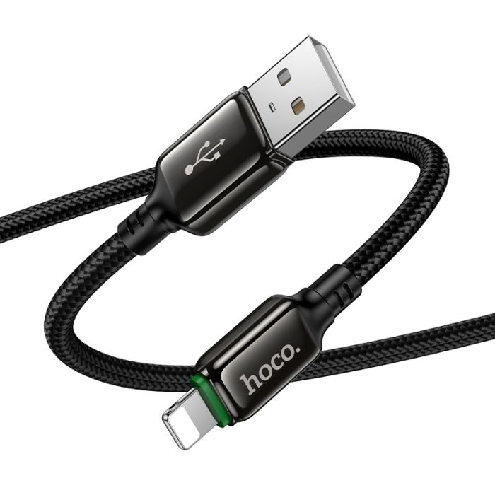 Кабель HOCO X127 Exceed charging data cable iP Black (6942007675598)