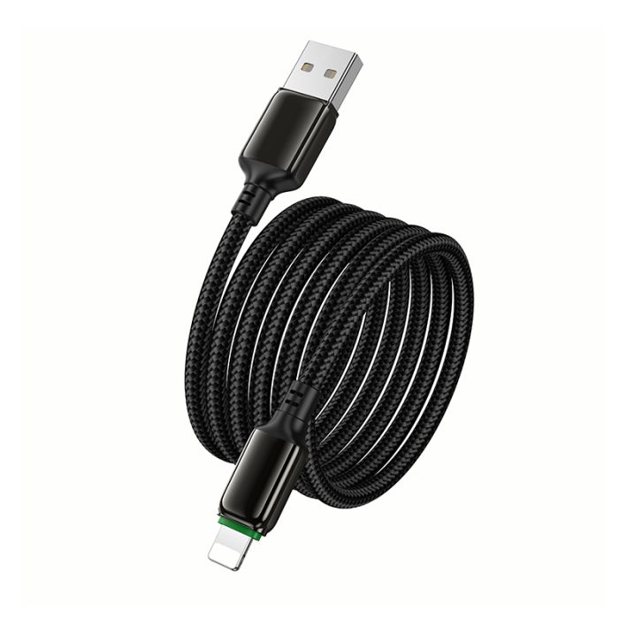 Кабель HOCO X127 Exceed charging data cable iP Black (6942007675598)