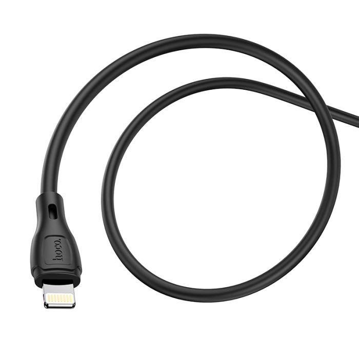 Кабель HOCO X61 Ultimate silicone charging data cable for iP Black (6931474747808)