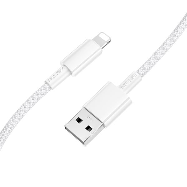 Кабель BOROFONE BX117 Source charging data cable iP White (6941991120145)
