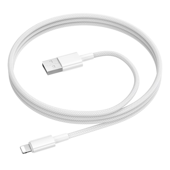Кабель BOROFONE BX117 Source charging data cable iP White (6941991120145)
