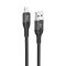 Кабель HOCO X72 Creator silicone charging data cable for iP Black (6931474761750)