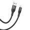 Кабель HOCO X72 Creator silicone charging data cable for iP Black (6931474761750)