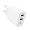 Мережевий зарядний пристрій BOROFONE BA105A Stellar three-port charger White (6941991125270)