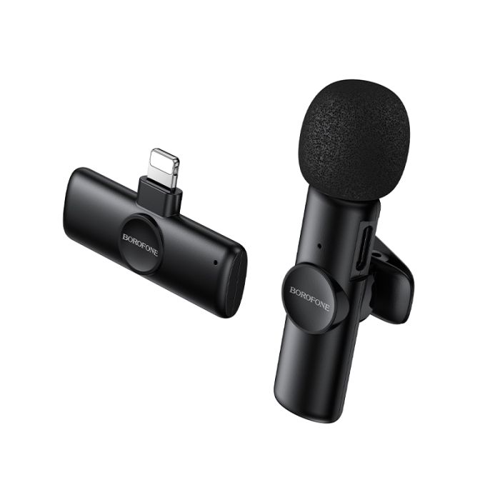 Бездротова мікрофонна система BOROFONE BFK16 Winner (Lightning) Black (6941991126482)